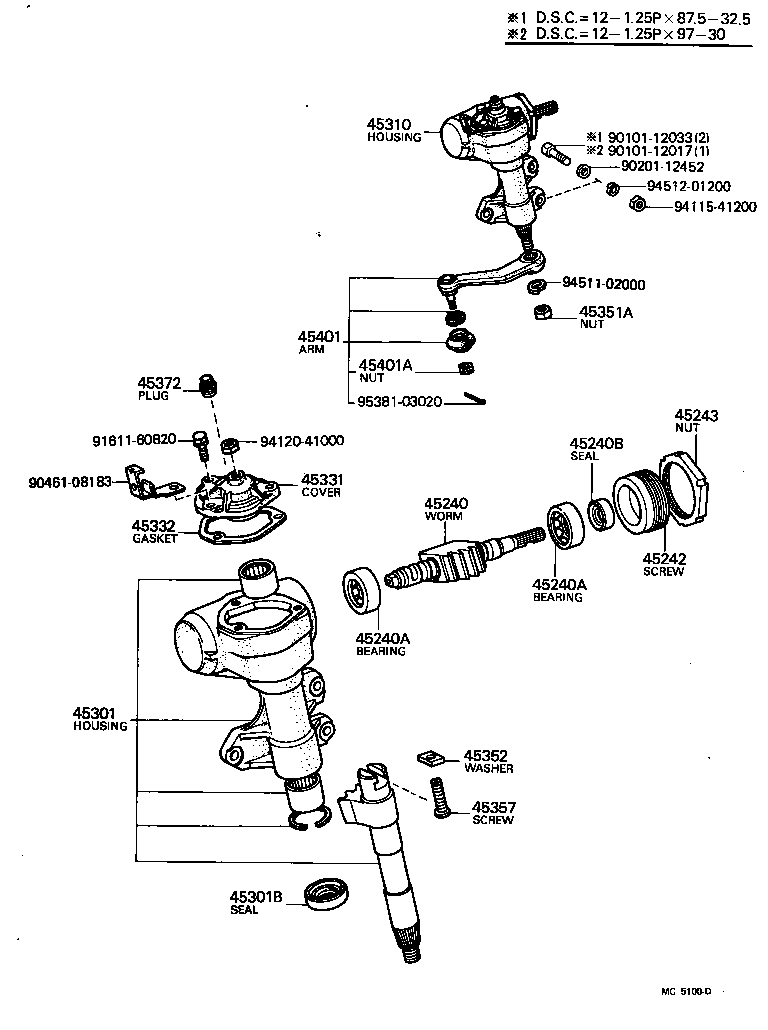 45280-22200 BRACKET, STEERING COLUMN, UPPER product image