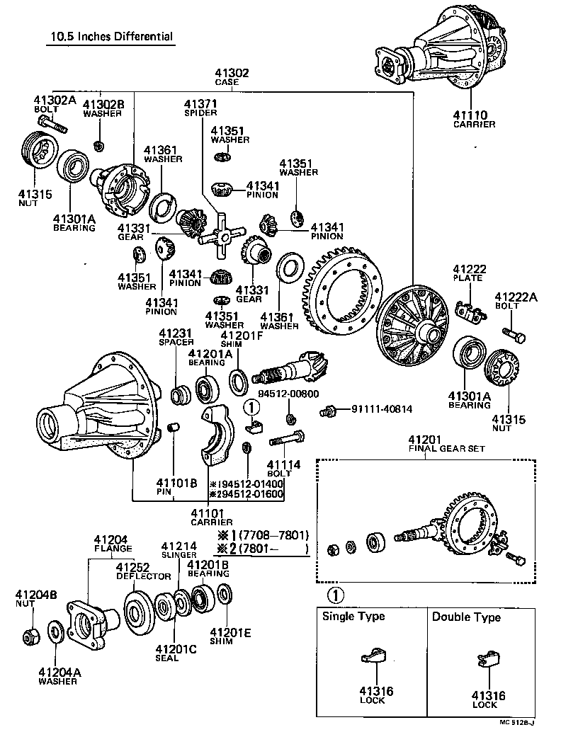 41331-36030 GEAR, REAR DIFFERENTIAL SIDE product image