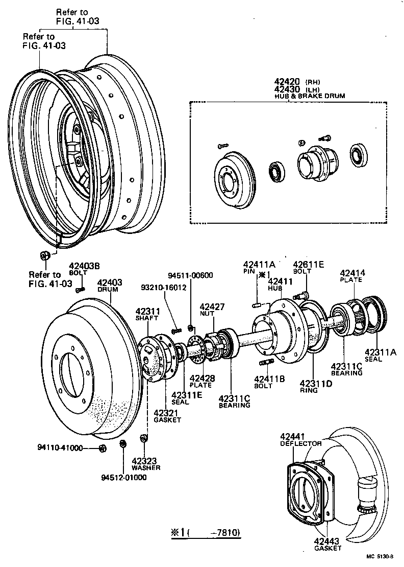 42311-36031 SHAFT, REAR AXLE product image