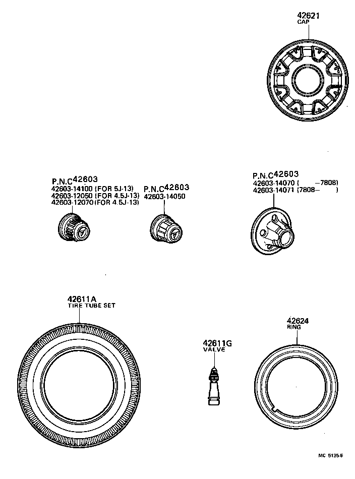 42611-14280 WHEEL, DISC product image