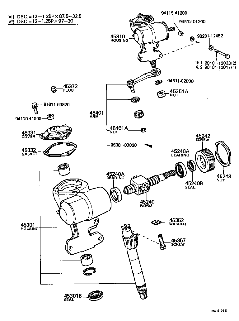 45280-22200 BRACKET, STEERING COLUMN, UPPER product image