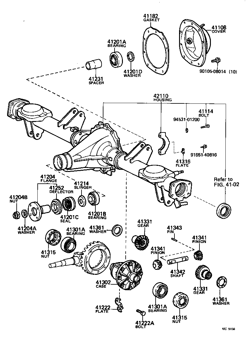 04412-14010 GASKET KIT, DIFFERENTIAL CARRIER product image