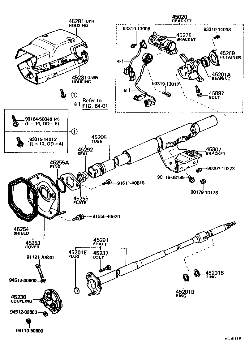 Toyota 44110-14080 GEAR ASSY, POWER STEERING