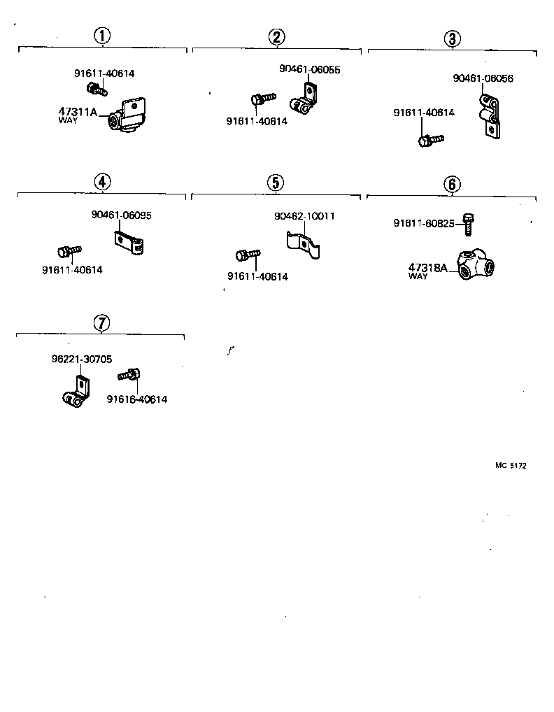 47313-14070 TUBE, FRONT BRAKE, NO.4 product image