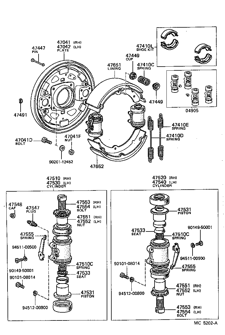 04494-25010 SHOE KIT, FRONT BRAKE product image
