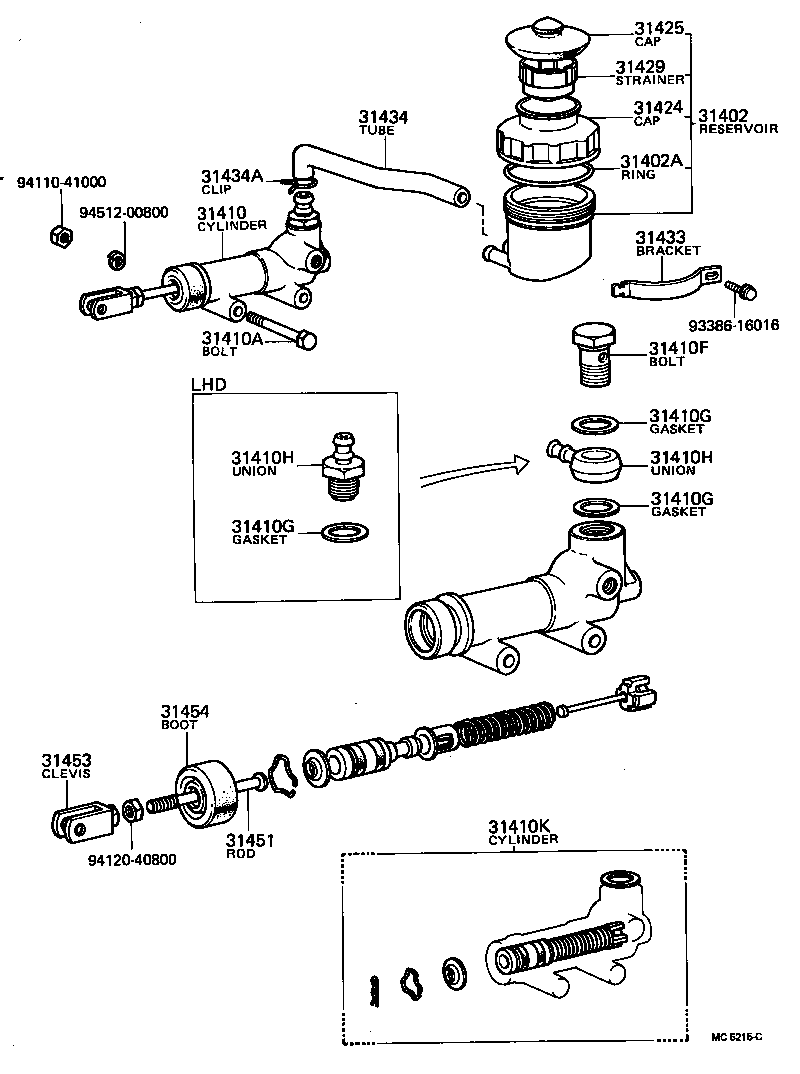 47220-36010 RESERVOIR SUB-ASSY, CLUTCH MASTER CYLINDER product image