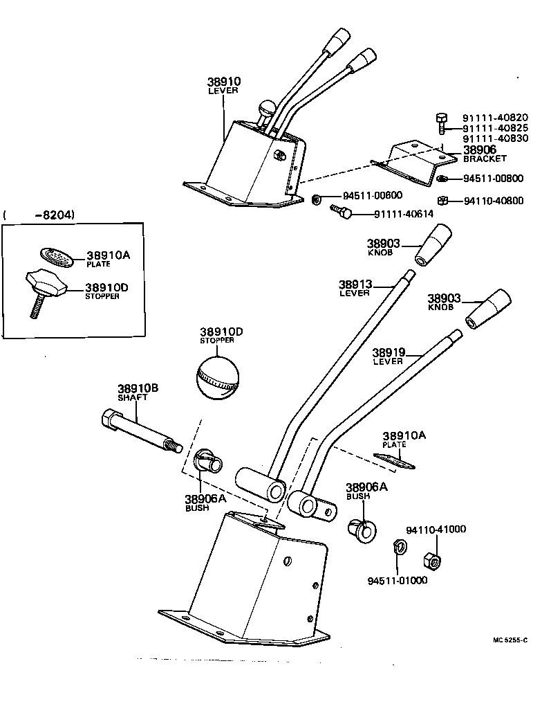 38901-93103 CABLE ASSY, PUSH PULL product image