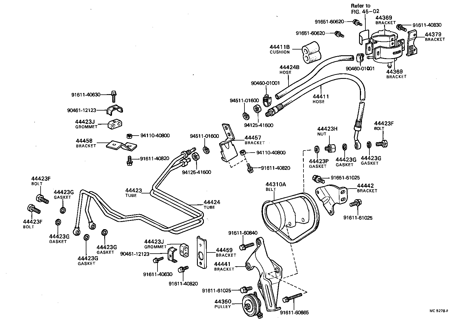 16630-47010 PULLEY ASSY, POWER STEERING IDLE product image