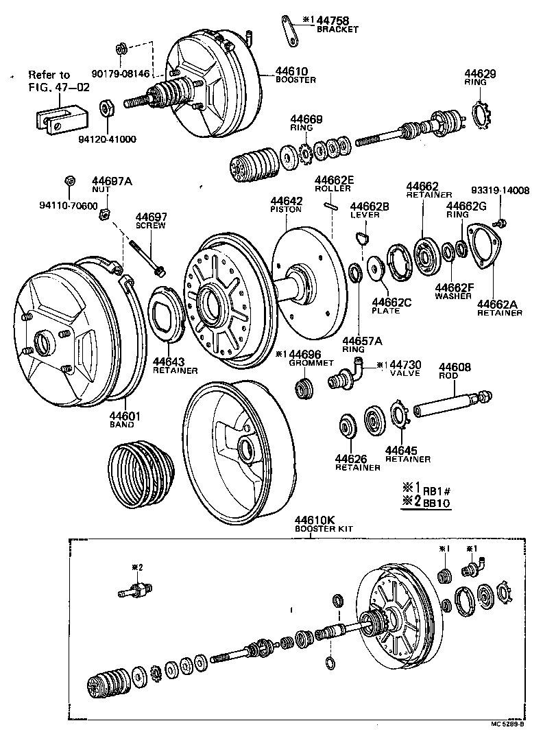 44704-36090 RESERVOIR SUB-ASSY, VACUUM product image
