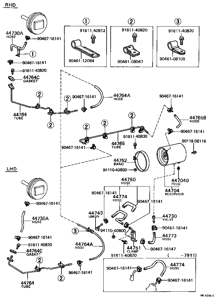 44704-36090 RESERVOIR SUB-ASSY, VACUUM product image