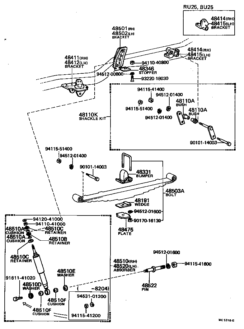48102-36490 LEAF, FRONT SPRING, NO.4 product image