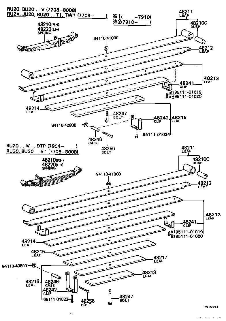 48210-36310 SPRING ASSY, REAR RH product image