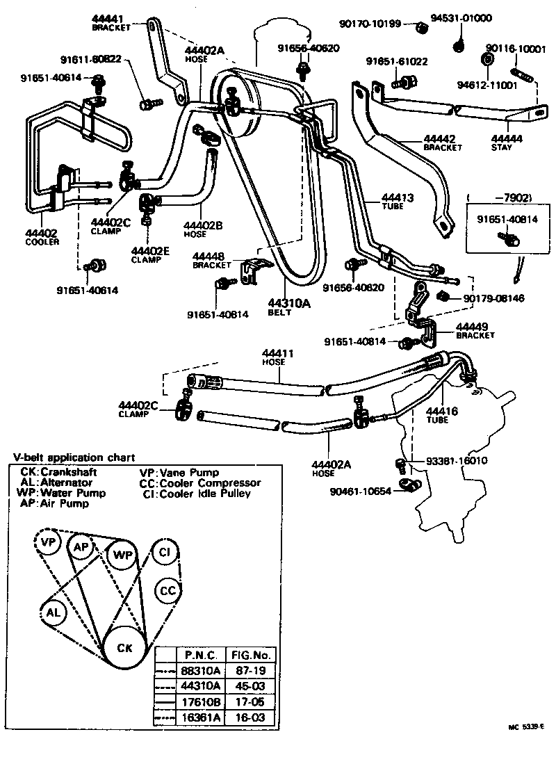 Toyota 44416-22031 TUBE, RETURN(FOR STEERING GEAR OUTLET)