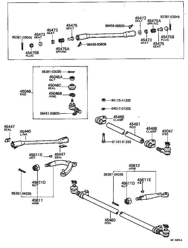 94146-41400 NUT, CASTLE(FOR TIE ROD END) product image