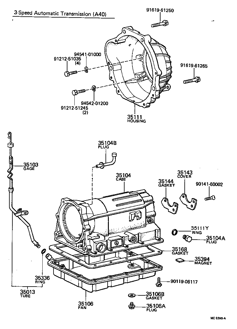 35013-22011 TUBE SUB-ASSY, TRANSMISSION OIL FILLER product image