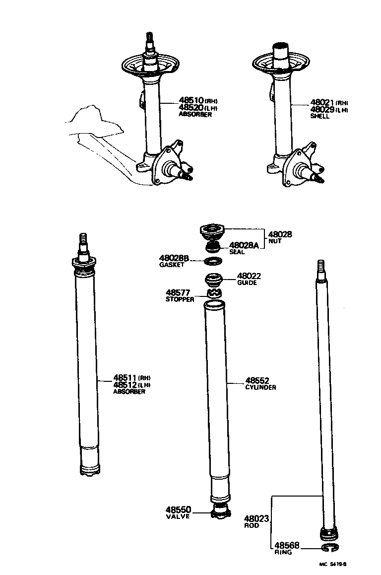 Toyota 48131-22510 SPRING, FRONT COIL, RH