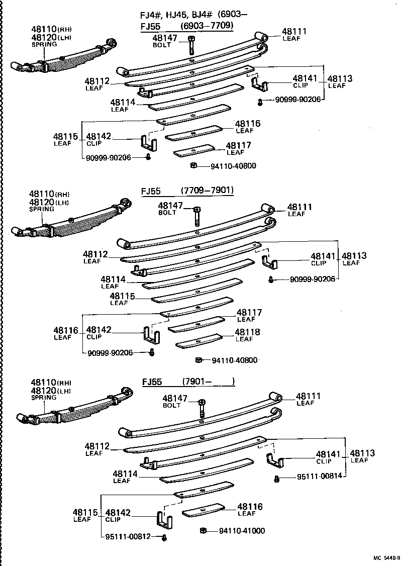 04481-60012 SHACKLE KIT, FRONT SPRING product image