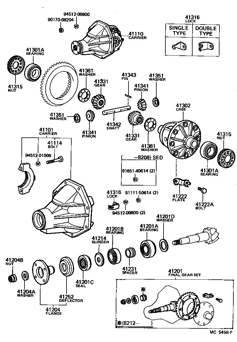 41331-10030 GEAR, REAR DIFFERENTIAL SIDE product image