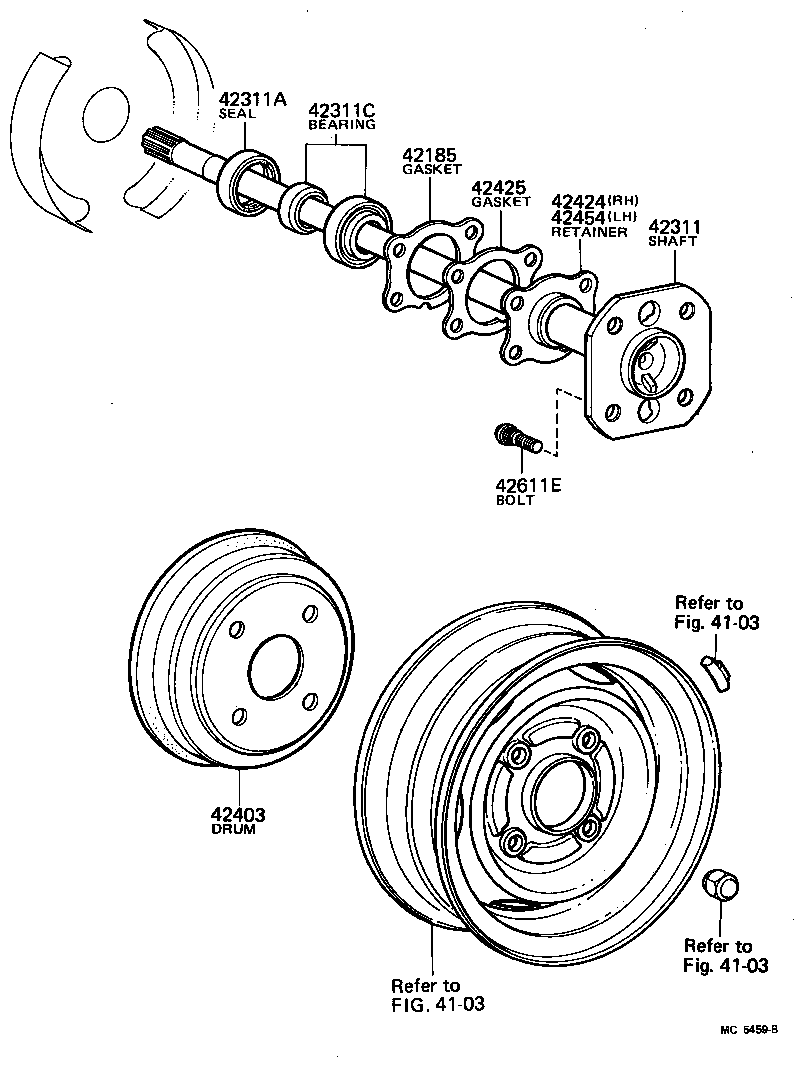 42185-10010 GASKET, REAR AXLE HOUSING END product image