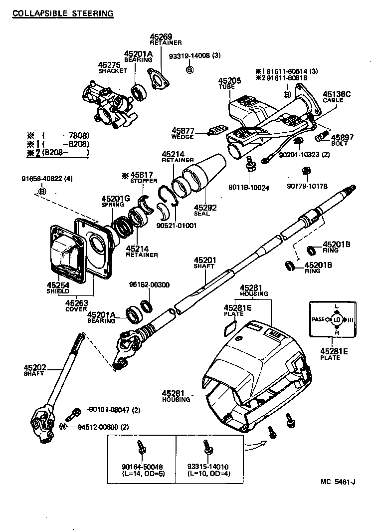 45082-10010 BRACKET SUB-ASSY, STEERING COLUMN UPPER SUPPORT product image