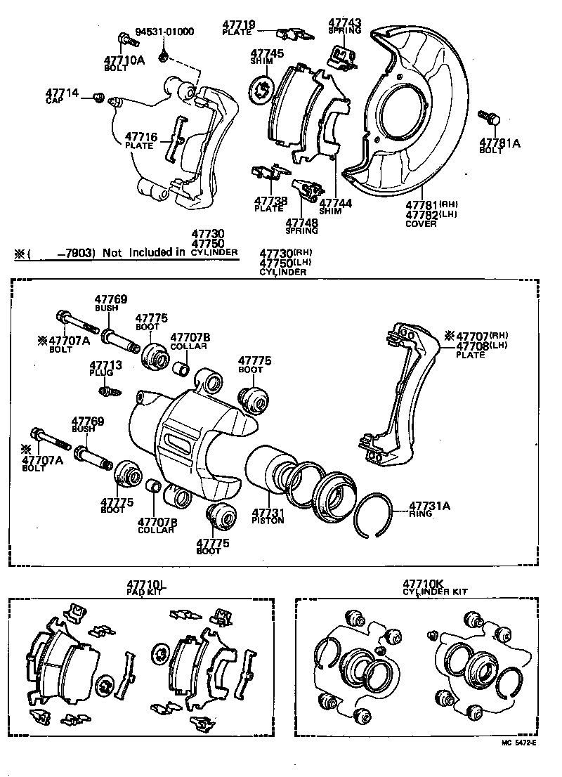 91111-71020 BOLT, HEXAGON(FOR FRONT DISC BRAKE CALIPER) product image