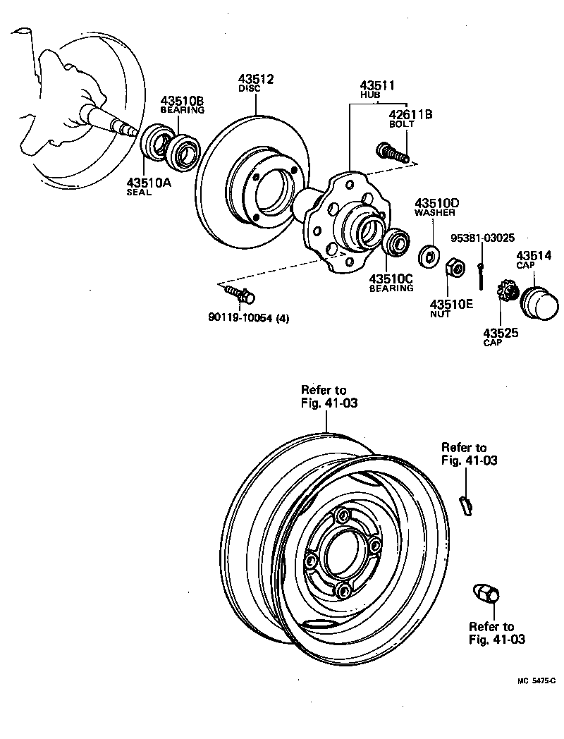 43512-10040 DISC, FRONT product image