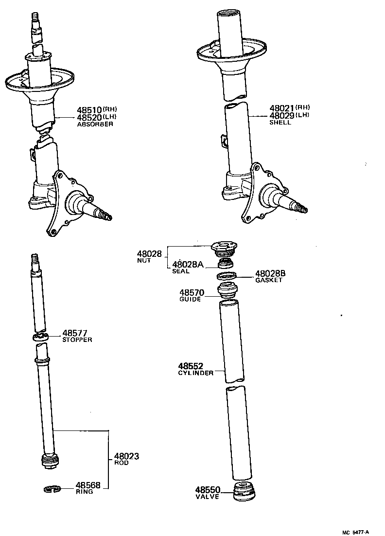 Toyota 94182-11400 NUT(FOR FRONT SUPPORT TO FRONT SHOCK ABSORBER)