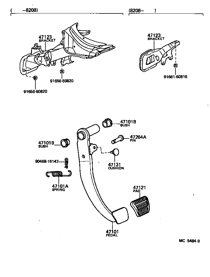 Toyota 90541-06008 CUSHION(FOR STOP LAMP SWITCH)
