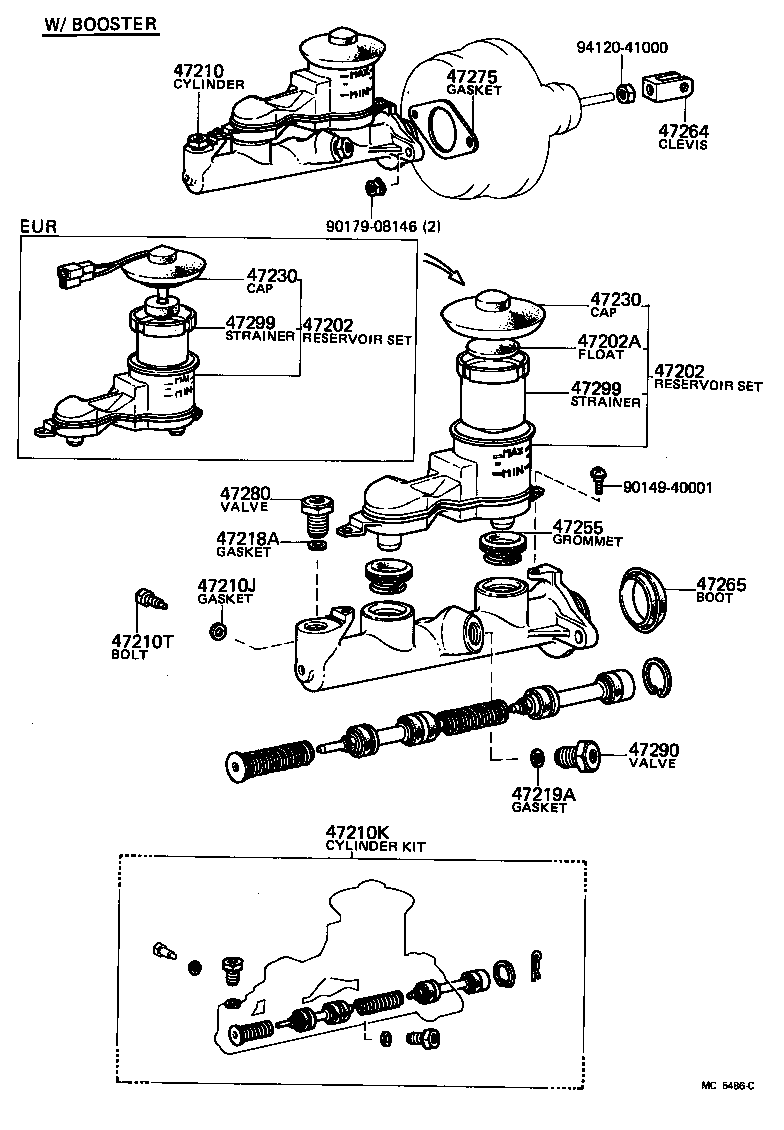 47265-20050 BOOT, MASTER CYLINDER product image