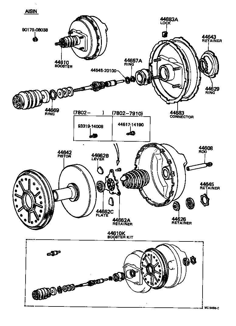 44772-28020 HOSE, VACUUM, NO.2 product image