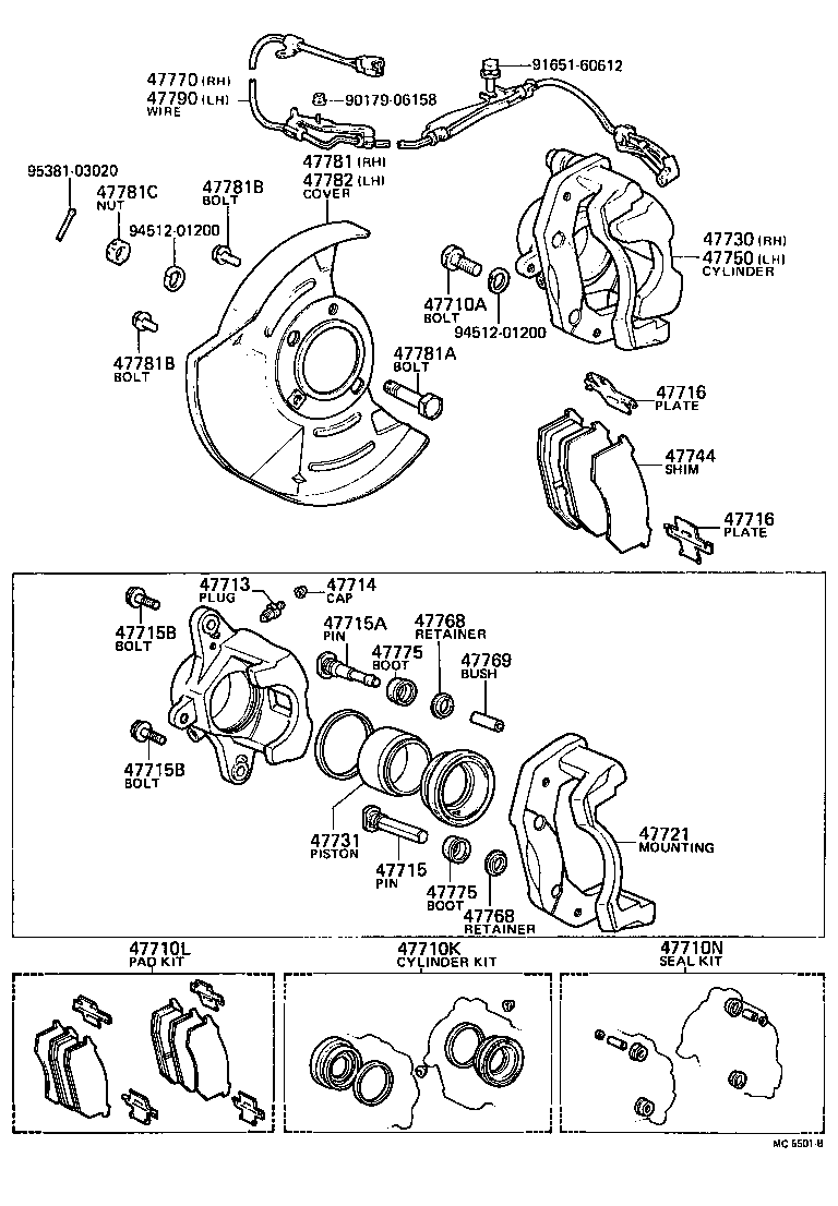 04465-30021 PAD KIT, DISC BRAKE, FRONT product image