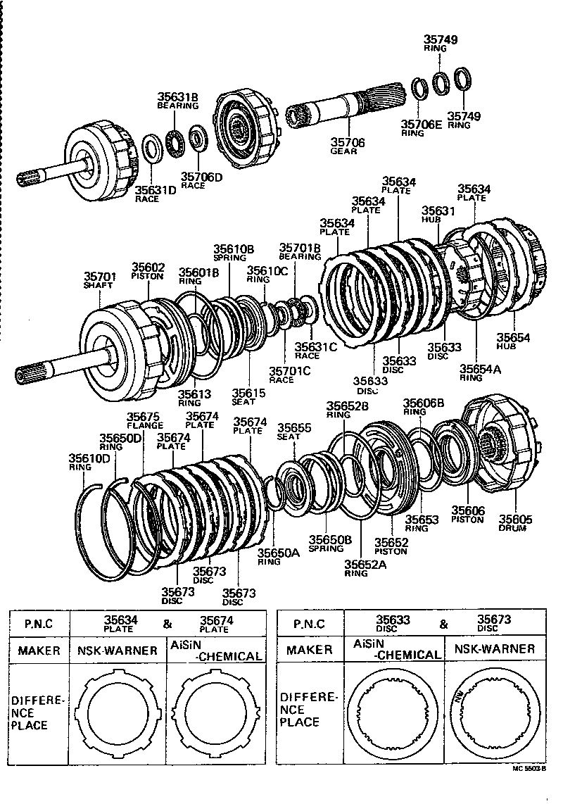 35602-20010 PISTON, REAR CLUTCH, NO.2 product image