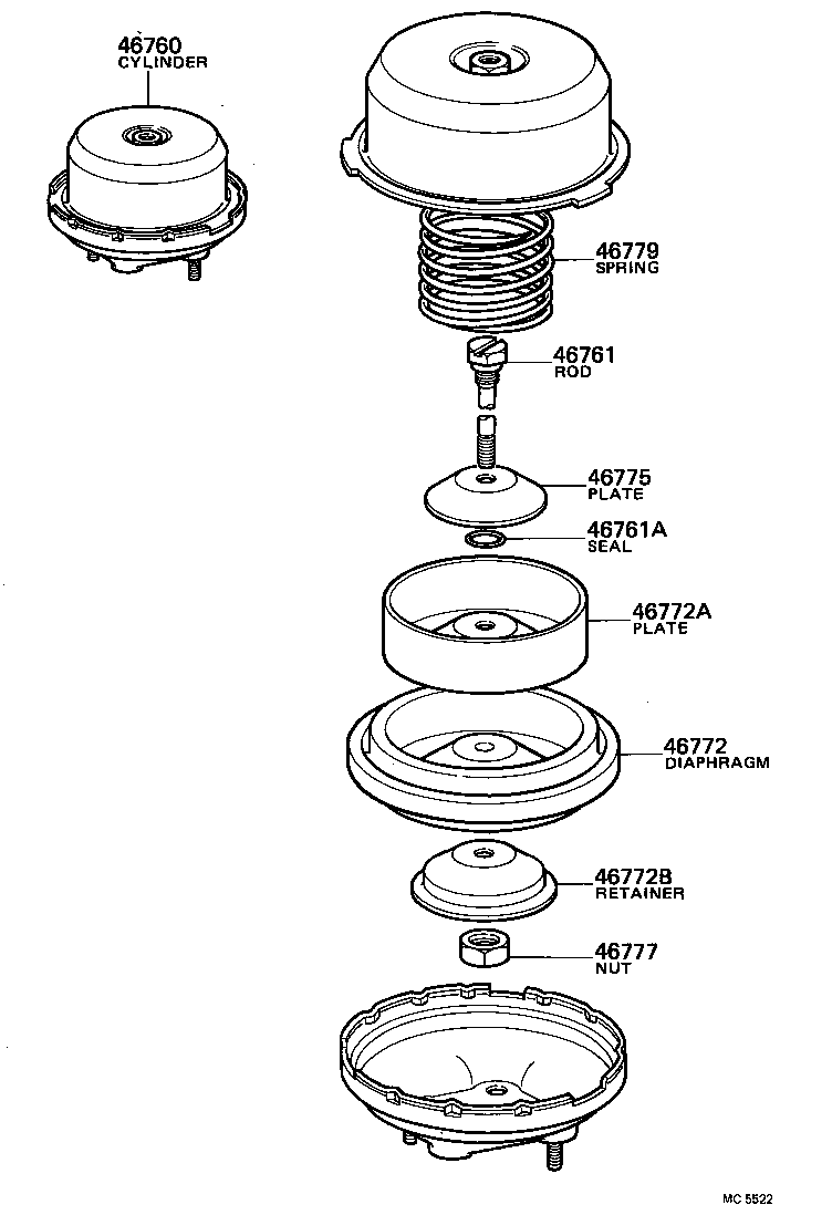 44644-55010 SEAL(FOR EXHAUST VALVE PUSH ROD) product image