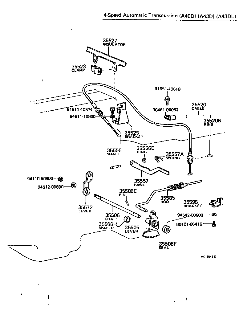 35520-20044 CABLE ASSY, THROTTLE product image