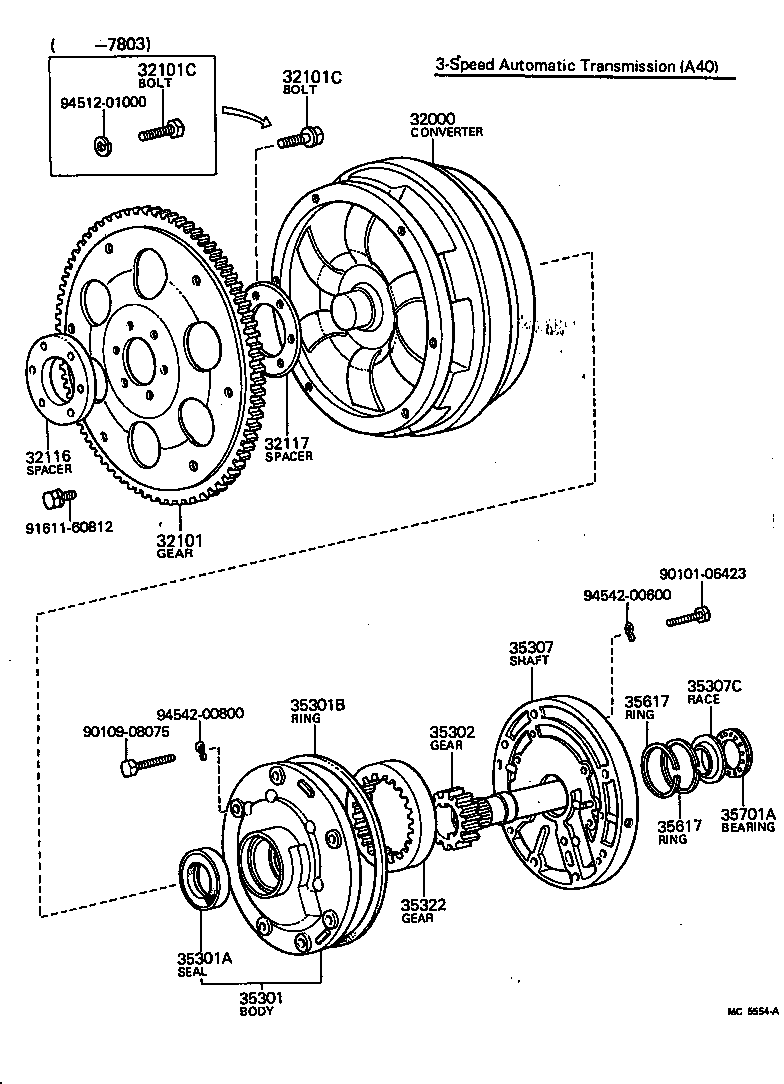 32000-22010 CONVERTER ASSY, TORQUE product image