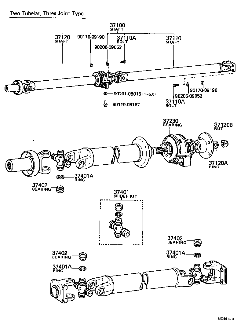 37110-30050 SHAFT ASSY, PROPELLER product image