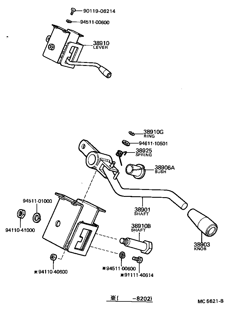 38901-93006 CABLE ASSY, PUSH PULL product image