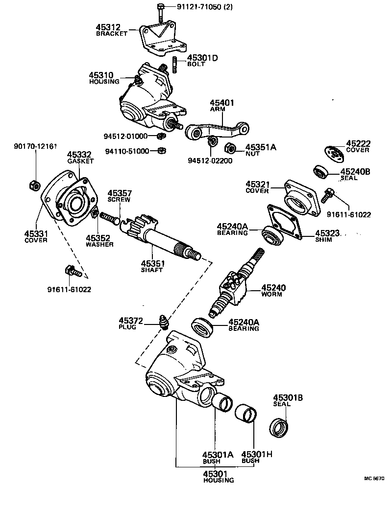 45807-28010 BRACKET SUB-ASSY, STEERING COLUMN UPPER SUPPORT product image