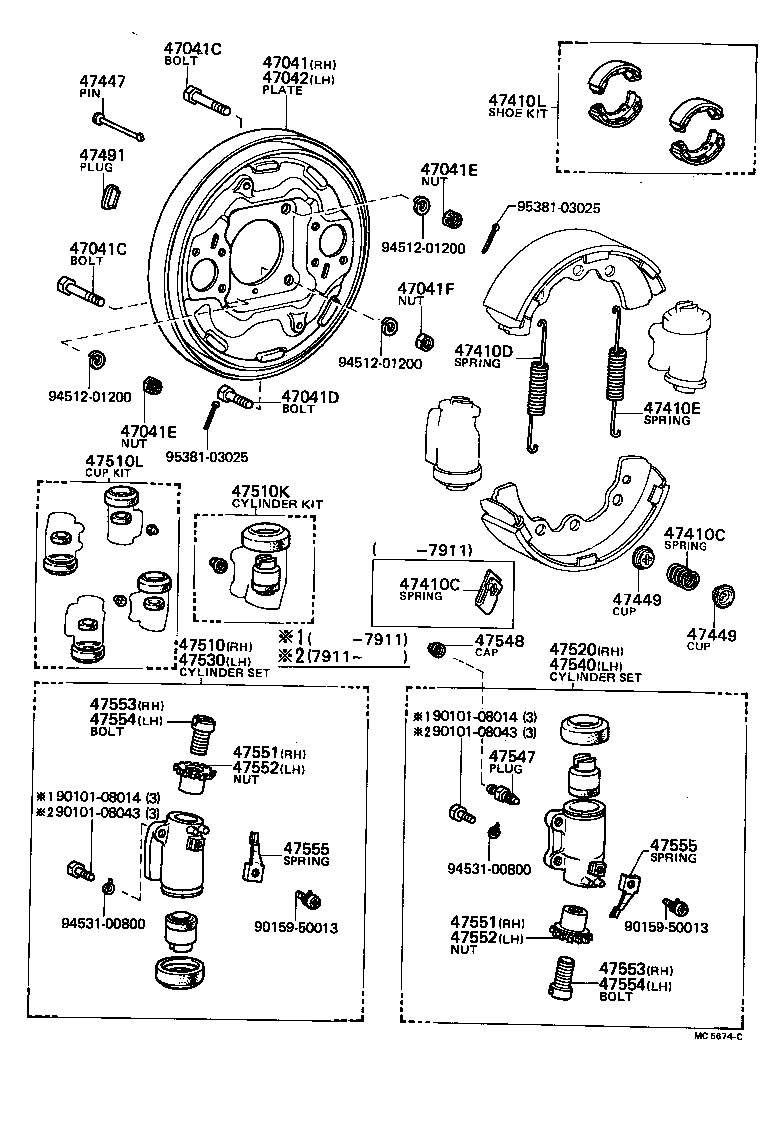 04473-28010 CYLINDER KIT, FRONT WHEEL product image