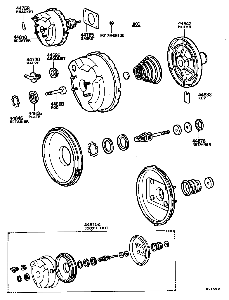 44610-35110 BOOSTER ASSY, BRAKE product image