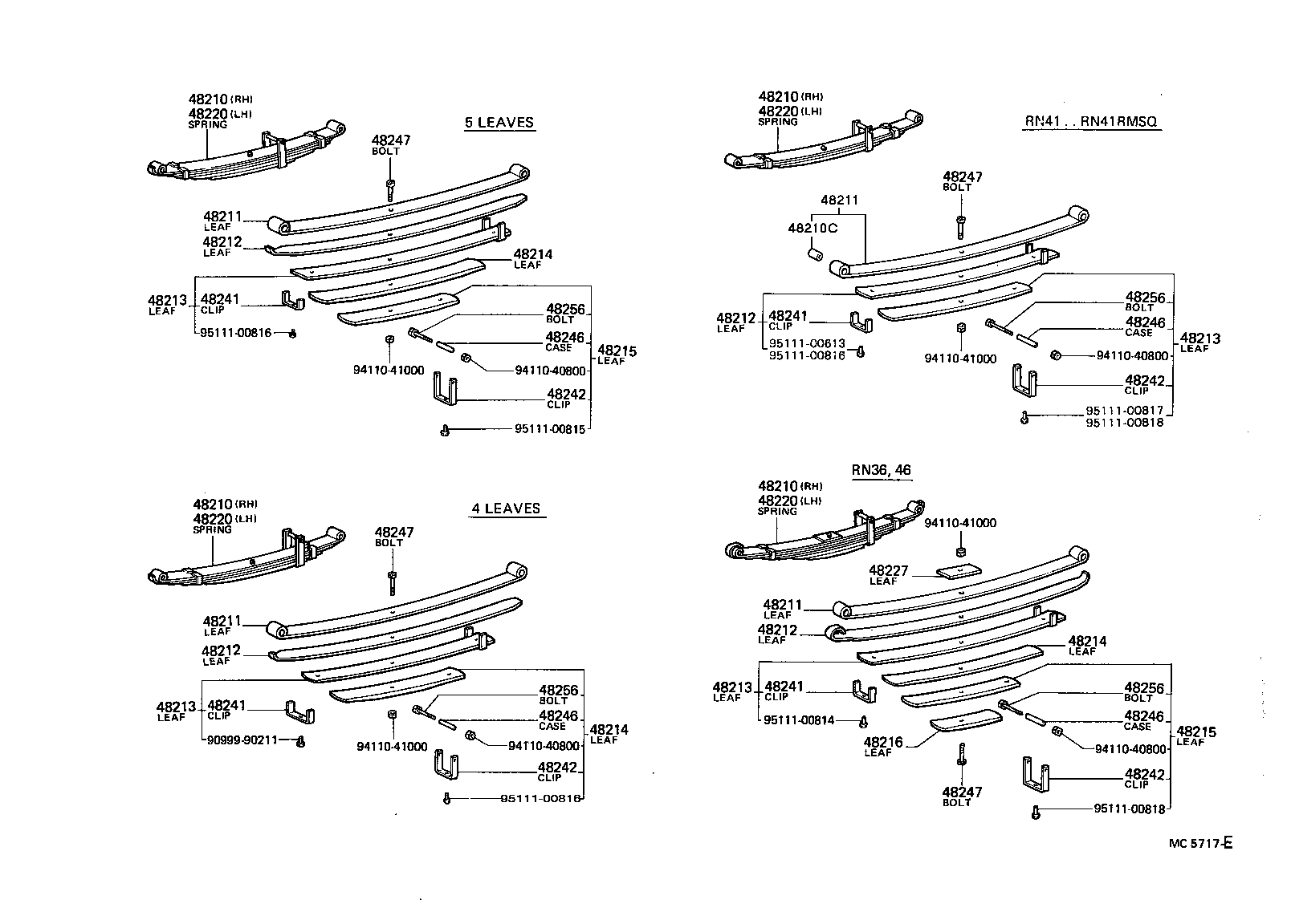 48416-35050 BRACKET SUB-ASSY, REAR SPRING, REAR RH product image