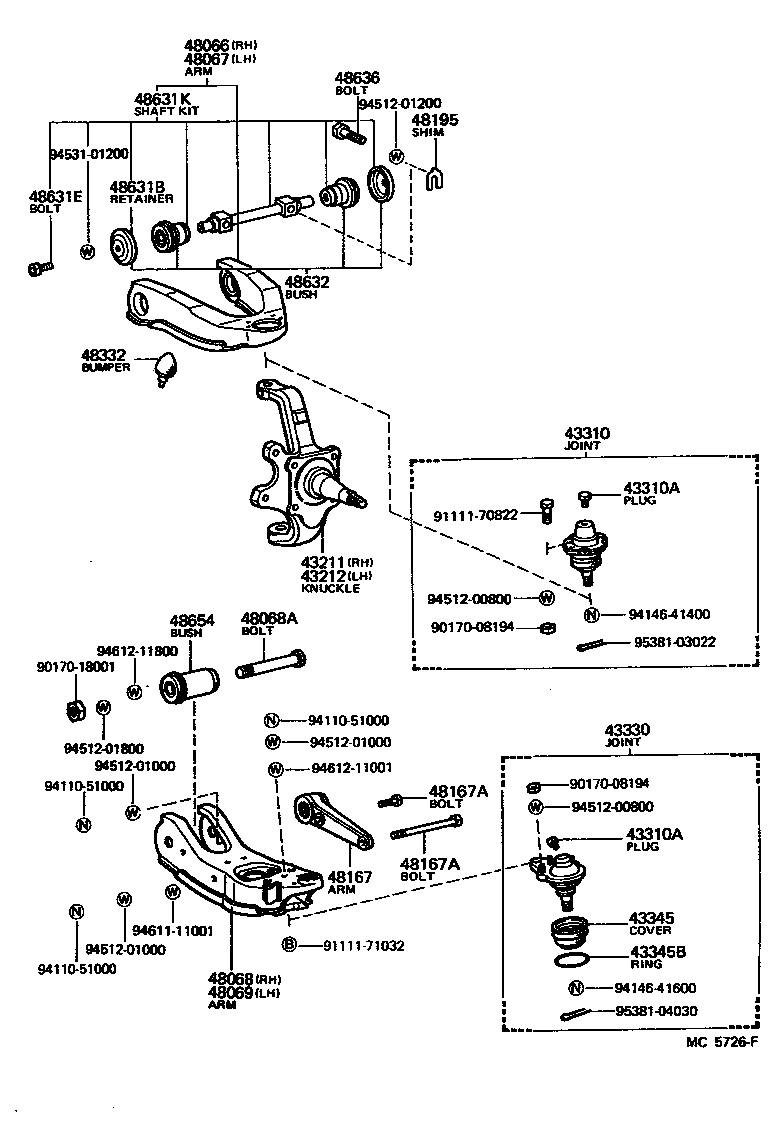 Toyota 43436-60011 GASKET, KNUCKLE SPINDLE OIL RETAINER