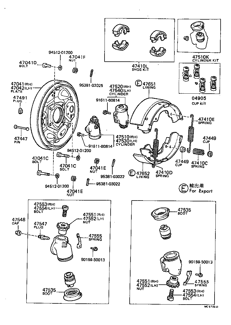 04494-26030 SHOE KIT, FRONT BRAKE product image