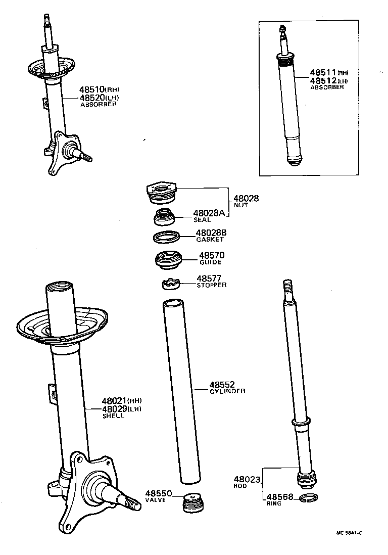 48131-20650 SPRING, FRONT COIL, RH product image