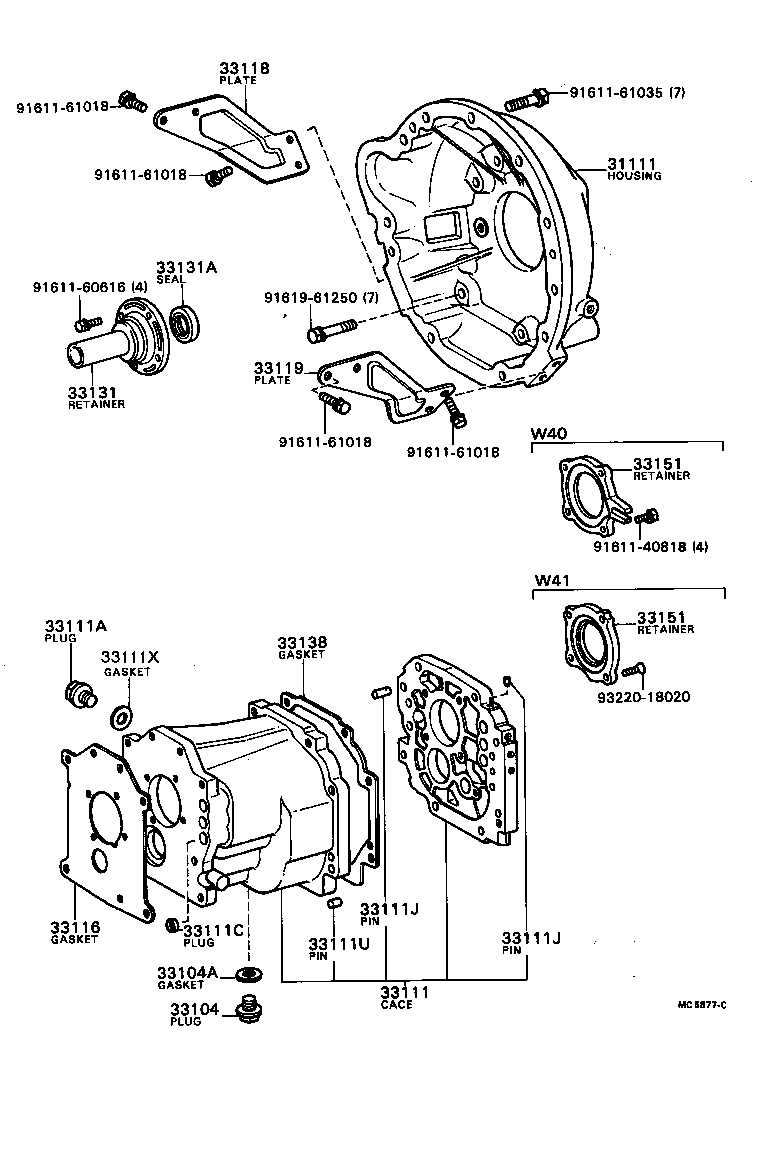 31111-20190 HOUSING, CLUTCH product image