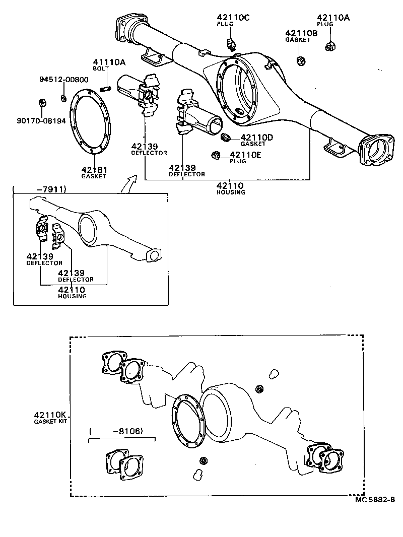 41201-29216 FINAL GEAR KIT, DIFFERENTIAL, REAR product image