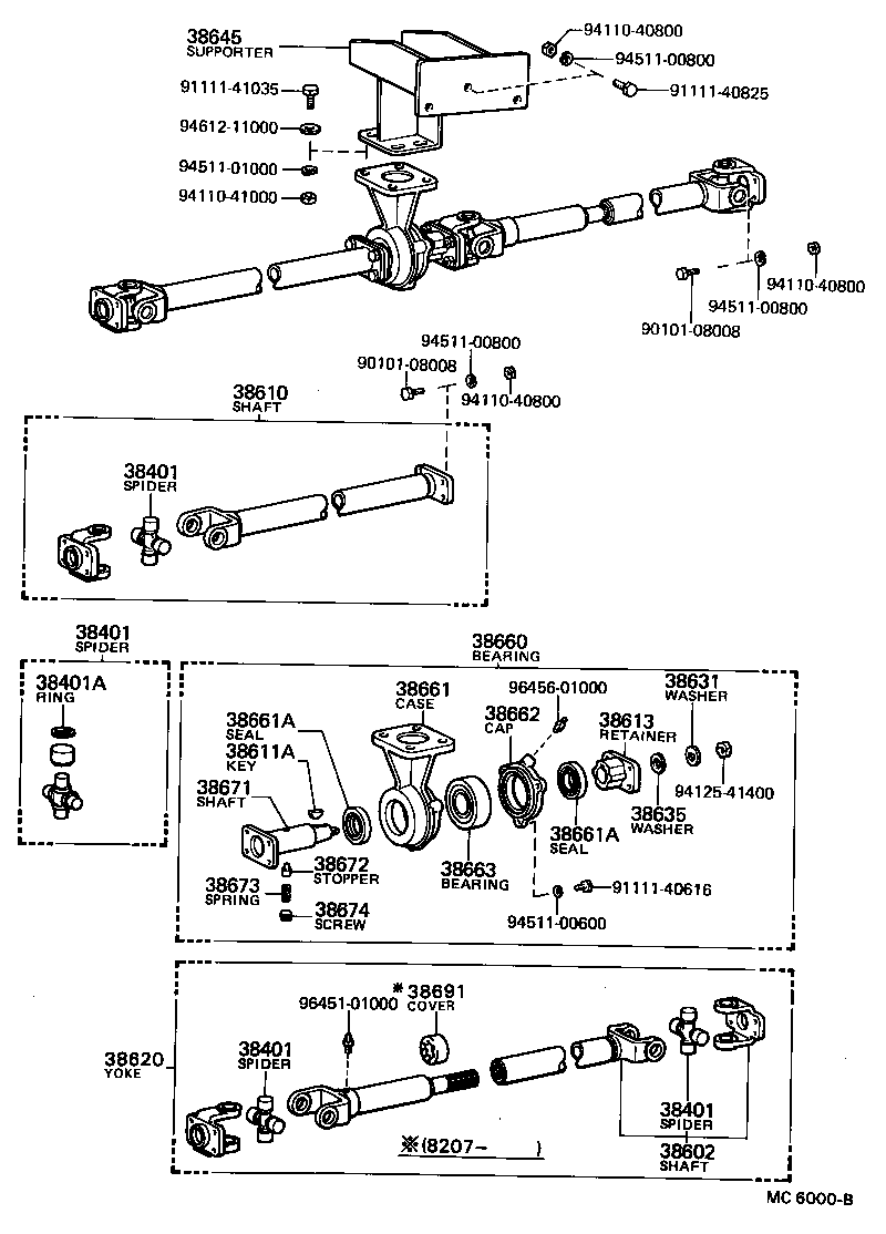 38510-93100 SHAFT ASSY, OIL PUMP DRIVE product image
