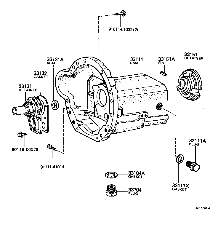 33111-35042 CASE, MANUAL TRANSMISSION product image