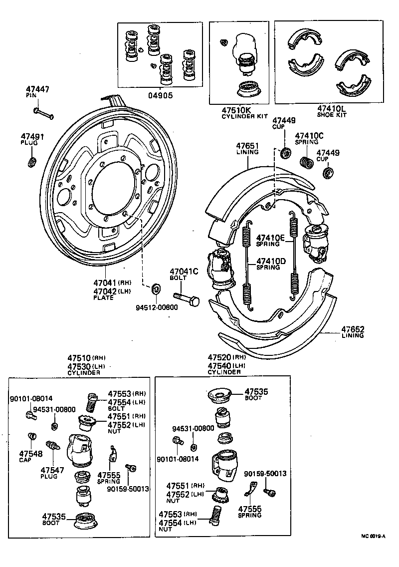 04494-26030 SHOE KIT, FRONT BRAKE product image