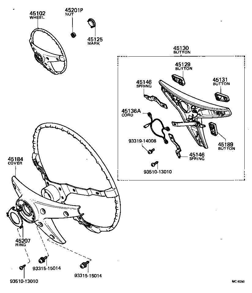 45100-10141-01 WHEEL SUB-ASSY, STEERING product image